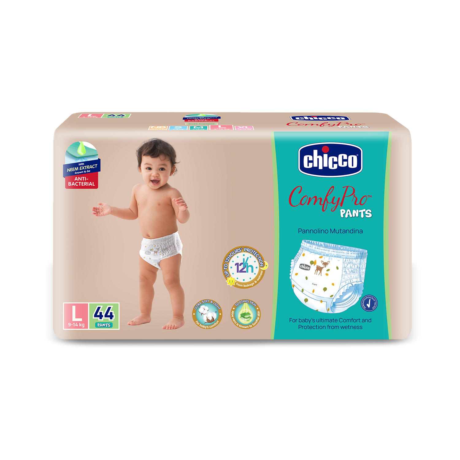 Chicco Comfypro Pants Large 44 Pc-44Piece